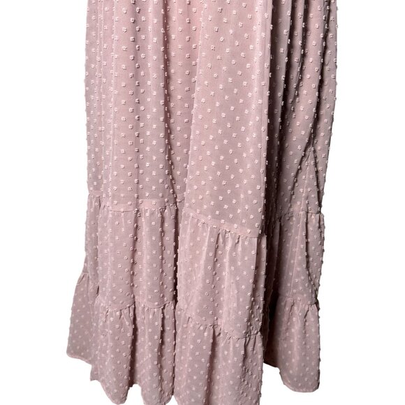 NEW Kervology Short Sleeve Smocked Maxi Dress 2XL Pink Super Stretch Pockets - Picture 8 of 12